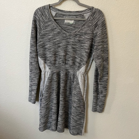 ANTHROPOLOGIE | SATURDAY/SUNDAY | Grey Sweater Knit Color-block Dress | Size S - Picture 3 of 10